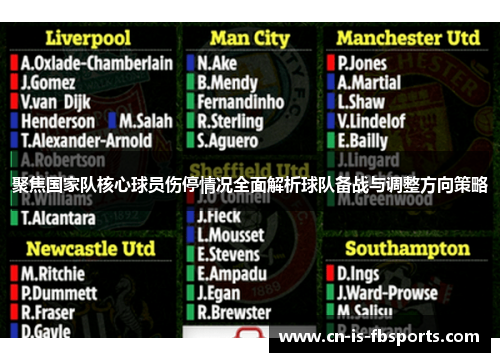 聚焦国家队核心球员伤停情况全面解析球队备战与调整方向策略